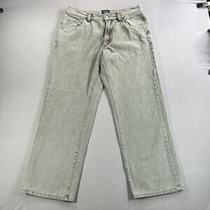 Indigo Palms Pants Cotton Classic Fit 5 Pocket Brown Men's 35x30 (Actual 33x29)